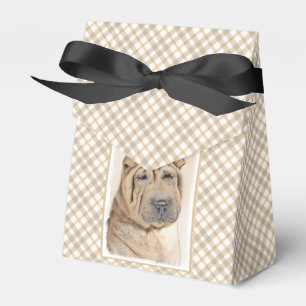 Caixinha De Lembrancinhas Pintura Shar Pei - Arte Cachorra Original