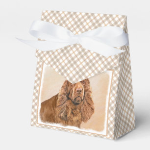 Caixinha De Lembrancinhas Pintura Sussex Spaniel - Arte Cachorra Original
