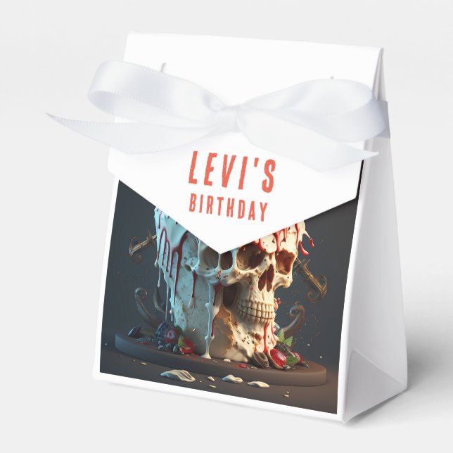 Caixinha De Lembrancinhas Pirata - Dia de Nascimento do Bolo (Frente)