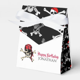 Caixinha De Lembrancinhas Pirate Skull Birthday Favor Box