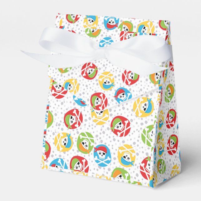 Caixinha De Lembrancinhas Pirate Skulls Favor Box (Frente)