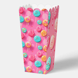 Caixinha De Lembrancinhas Pirulito Rosa e Azul Divertido e Colorido