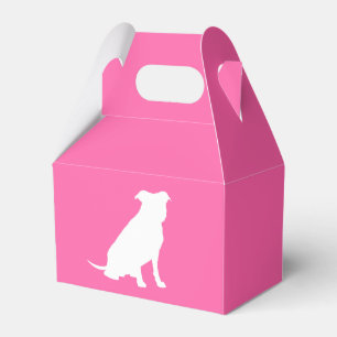Caixinha De Lembrancinhas Pit Bull Dog Chá de fraldas Pink Girl Pitbull