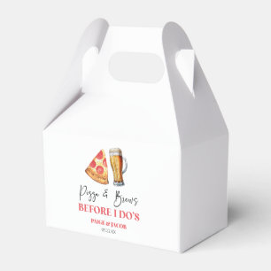Caixinha De Lembrancinhas Pizza e Cervejas Antes do Meu Sim Jantar de Rehear