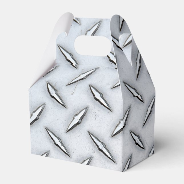 Caixinha De Lembrancinhas Placa de Diamante de Aço (Frente)