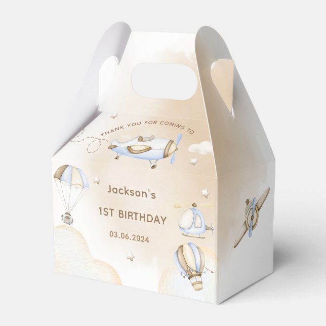 Caixinha De Lembrancinhas Planetas Espaciais Exteriores e Festa de aniversár (Frente)