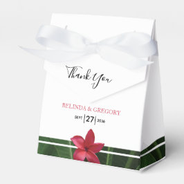 Caixinha De Lembrancinhas Plumeria Casamento Frangipani Vermelho