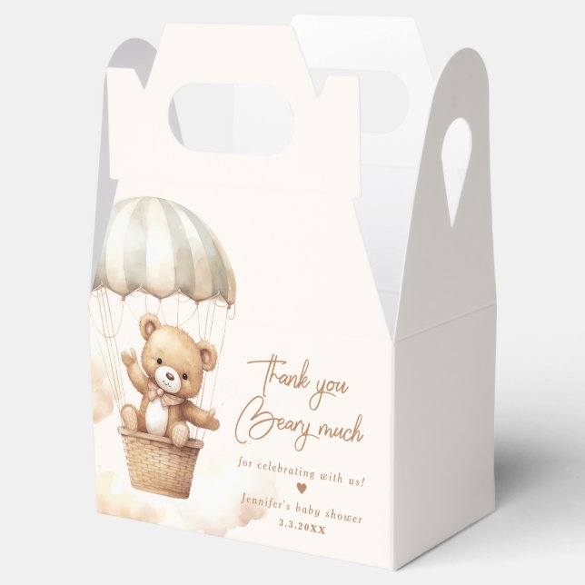 Caixinha De Lembrancinhas Podemos esperar o Teddy Urso obrigado que você beb (Aberto)