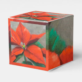 Caixinha De Lembrancinhas Poinsettia Gift Box