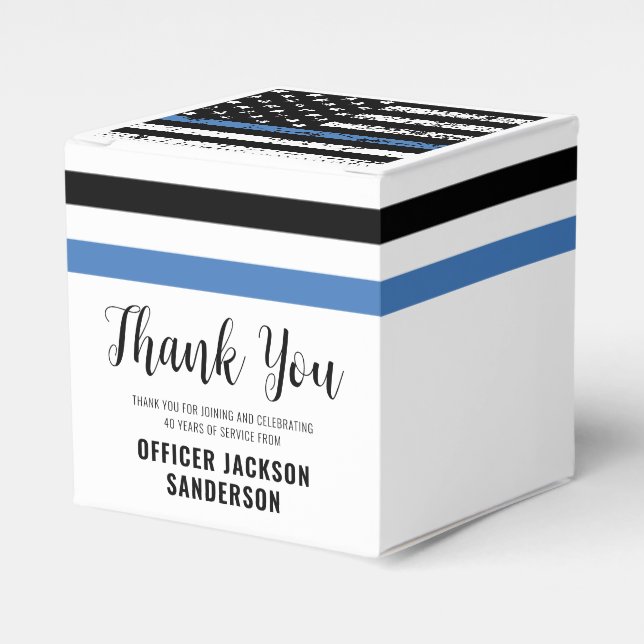 Caixinha De Lembrancinhas Polícia da Polícia - Parte de Aposentadoria (Frente)