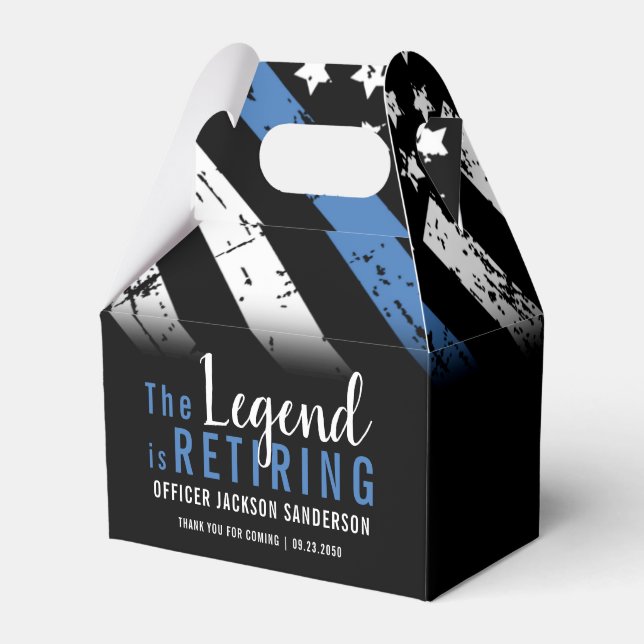 Caixinha De Lembrancinhas Polícia de Linha Azul do Partido de Reforma da Pol (Frente)