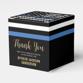 Caixinha De Lembrancinhas Polícia de Linha Azul Fino da Polícia