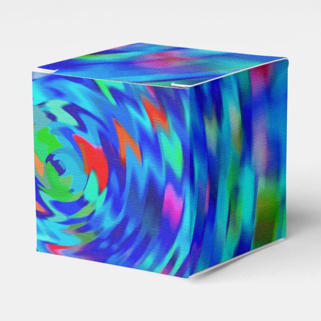 Caixinha De Lembrancinhas Pond Ripple Azul (Frente)