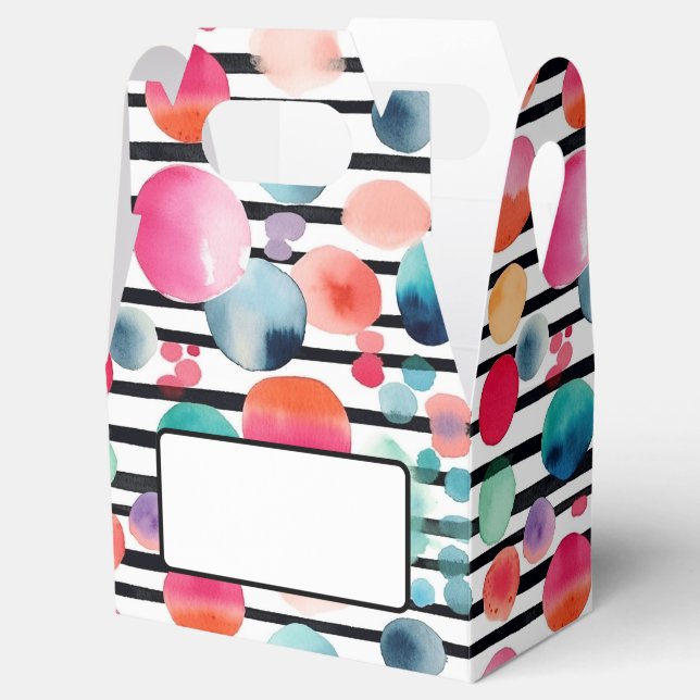 Caixinha De Lembrancinhas Pontos e faixas 1 (Aberto)