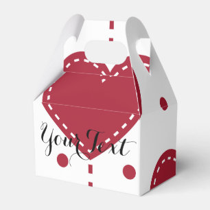 Caixinha De Lembrancinhas Pontos vermelhos personalizados namorados do teste
