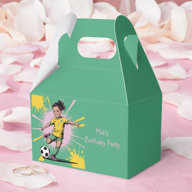 Caixinha De Lembrancinhas Pop Art Quic Girls Festa de aniversário de futebol (Casamento)