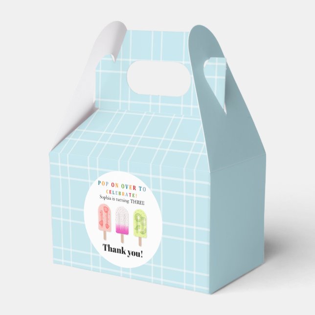 Caixinha De Lembrancinhas Popsicle Party (Frente)