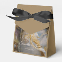 Porta Elegante Dourada, Texto Dourado