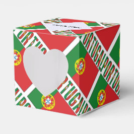 Caixinha De Lembrancinhas Portugal Portuguese Flag Tiled Personalized