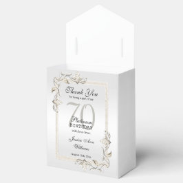 Caixinha De Lembrancinhas Posh 70 Platinum Birthday