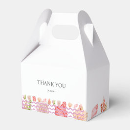 Caixinha De Lembrancinhas Praia de Verão com Aquarela Moderna