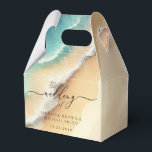 Caixinha De Lembrancinhas Praia Oceânica Azul Aquarela Verão<br><div class="desc">Praia Oceânica Azul Aquarela Verão</div>