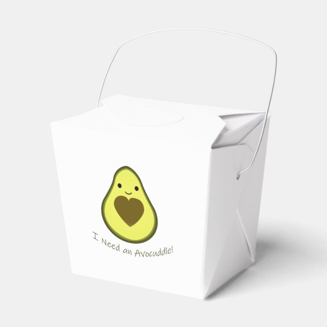 Caixinha De Lembrancinhas Preciso de um Avocuddle Cute Kawaii Avocado (Frente)