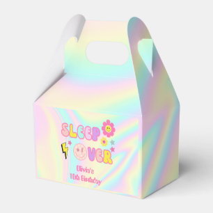 Caixinha De Lembrancinhas Preppy Pastel Pink Y2K Dormindo no Aniversário