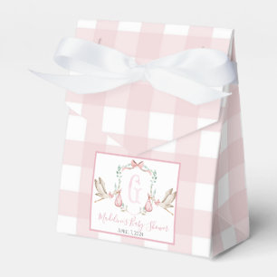 Caixinha De Lembrancinhas Preppy Southern Pink Girl Storey Chá de fraldas