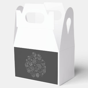 Caixinha De Lembrancinhas Presente box com Cupcake sóbria desenho