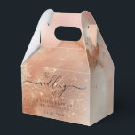 Caixinha De Lembrancinhas Presente de Aquarela com Pó de Ouro Rosa<br><div class="desc">Presente de Aquarela com Pó de Ouro Rosa</div>