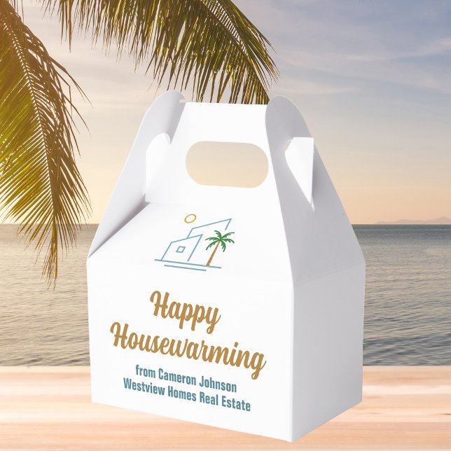 Caixinha De Lembrancinhas Presente de Aquecimento da Casa da Empresa de Imóv (Criador carregado)