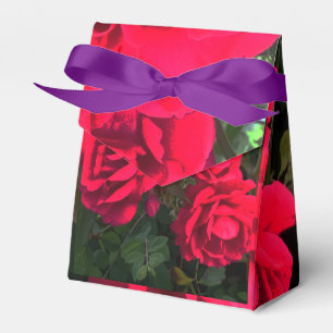 Caixinha De Lembrancinhas Presente de Flor de Rosa Vermelha Romântica