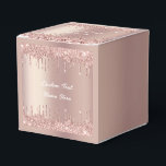 Caixinha De Lembrancinhas Presente de Texto Personalizado com Glitter Dourad<br><div class="desc">Caixas de Favoritos Personalizadas com Unidades de Miniatura Brilhante de Lente Dourada Rosa - Moderno de Texto Rosa Personalizado - Adicione Seu Texto Único ou Remova Texto - Torne Sua Caixa de Cartão Especial / Caixas de Presente - Redimensione e mova ou remova e adicione texto / elementos com a...</div>