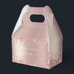 Caixinha De Lembrancinhas Presente de Texto Personalizado com Glitter Dourad<br><div class="desc">Caixa de Presente ou Favorecimento com Dissipadores Sparkle Lush Dourado Rosa - Caixa de Presente Moderno Rosa de Texto Personalizado - Adicionar Texto Único ou Remover Texto - Tornar Presente Especial - Redimensionar e mover ou remover e adicionar texto/elementos com a ferramenta Personalização. Escolha fontes / tamanho / cor! Design...</div>
