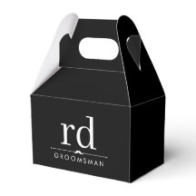 Presente Elegante para Padrinhos com Monograma Pre