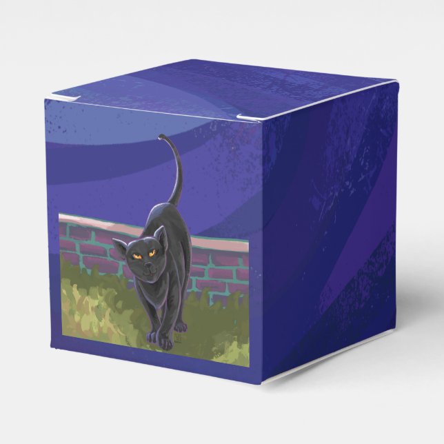 Caixinha De Lembrancinhas Presentes e acessórios para gatos pretos (Frente)