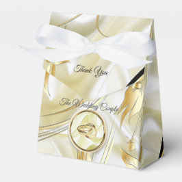Caixinha De Lembrancinhas Preto-Prata & Dourado-Seda, Texturas de Cobre/Latã