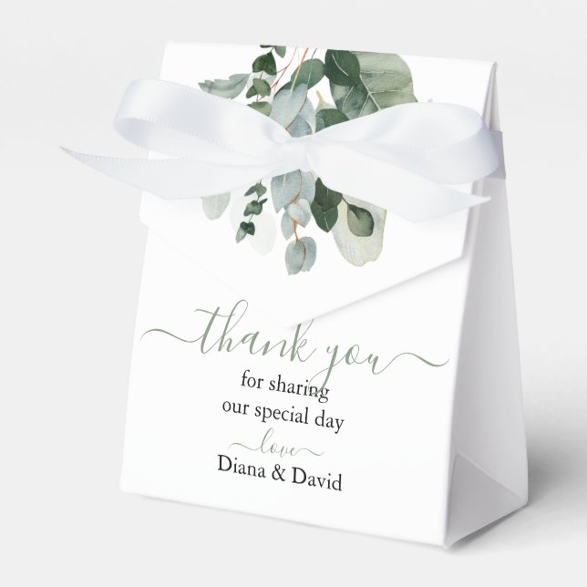 Caixinha De Lembrancinhas PRIMAVERA BEAUTY BOTANICAL GREENERY Weding (Frente)