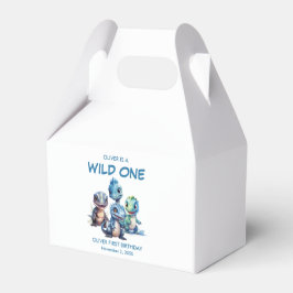 Caixinha De Lembrancinhas Primeira Festa de aniversário de Dinossauro Selvag