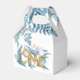 Caixinha De Lembrancinhas Primeiro Aniversário Animais Safari Exóticos Perso