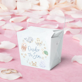 Caixinha De Lembrancinhas Primeiro aniversario De Animais Do Oceano Marítimo