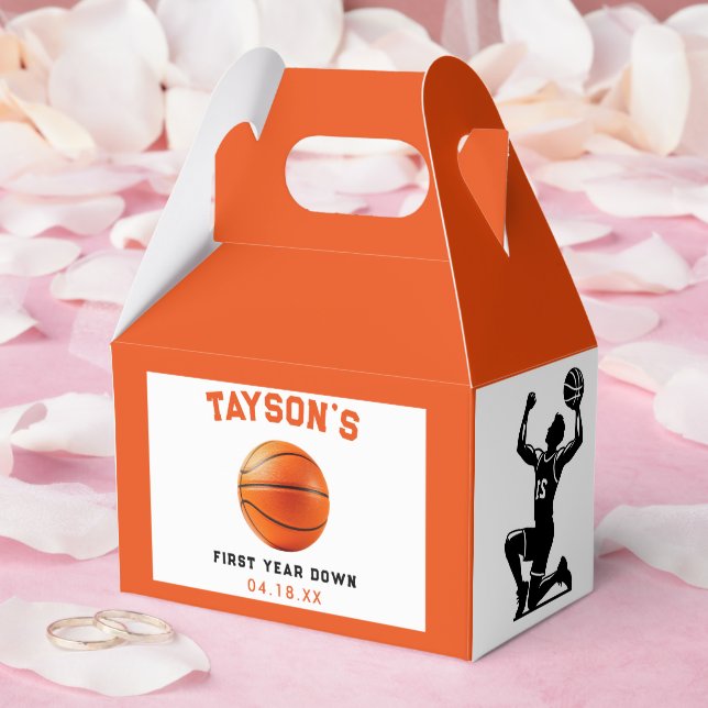 Caixinha De Lembrancinhas Primeiro aniversario de Basquete no Primeiro Ano p (Casamento)