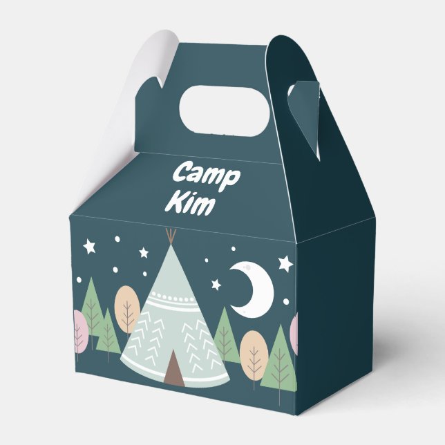 Caixinha De Lembrancinhas Primeiro aniversario de camper russo (Frente)