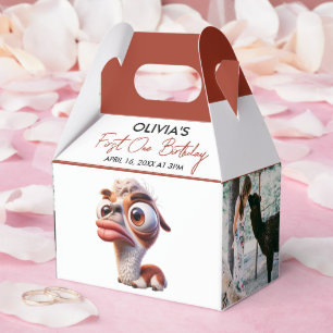 Caixinha De Lembrancinhas Primeiro aniversario de Caricatura Engraçado Llama