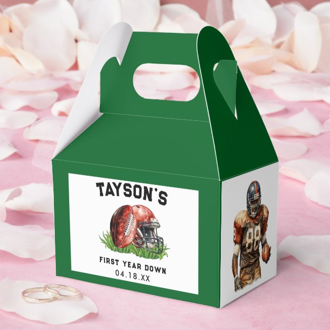 Caixinha De Lembrancinhas Primeiro aniversario De Futebol No Primeiro Ano (Casamento)