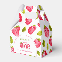 Caixinha De Lembrancinhas Primeiro Aniversário de Morango