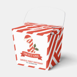 Caixinha De Lembrancinhas Primeiro Aniversário de Natal Doce