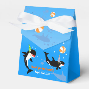 Caixinha De Lembrancinhas primeiro aniversario debaixo do mar, orca-baleia