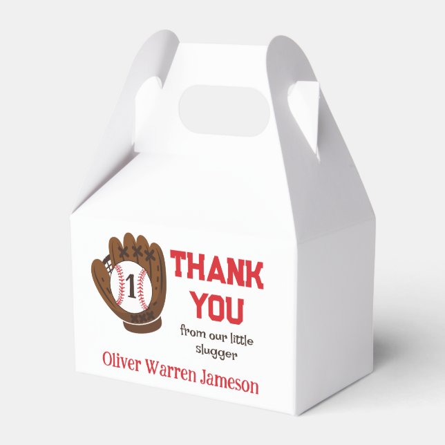 Caixinha De Lembrancinhas Primeiro aniversario do All-Star Baby Boy obrigado (Frente)